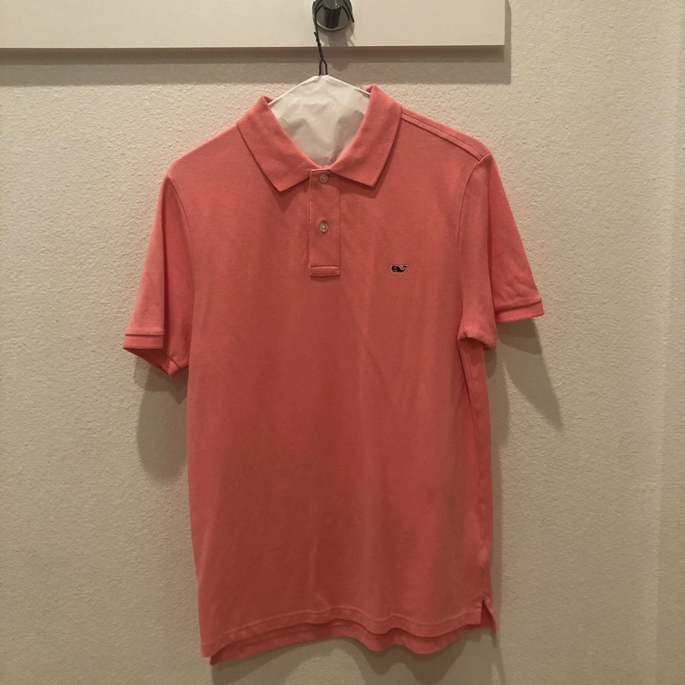 Men's Pink Vineyard Vines Polo